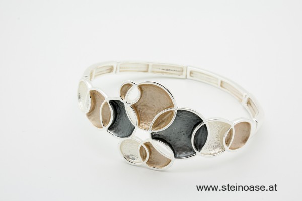 Armband  Gold/Grau/Silber